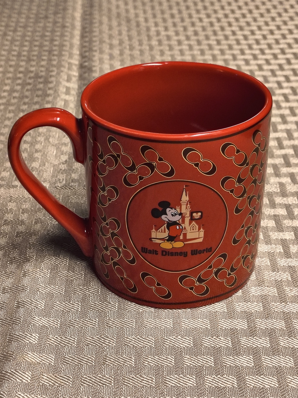 Disney Red Mickey Mouse Walt Disney World And Coach Ceramic Mug